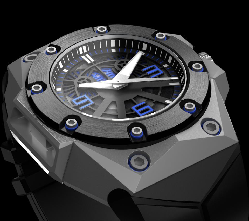 LW Oktopus II Double Date dial