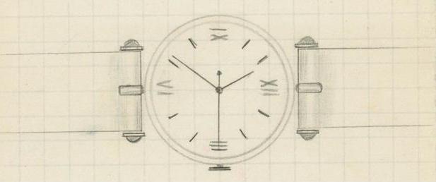 Original sketch of the watch