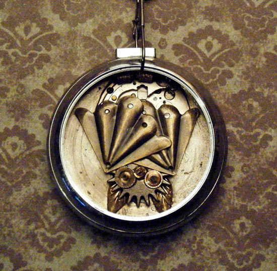 Steampunk trapped bat