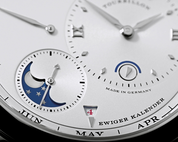 A.Lange & Sohne Lange 1 Tourbillon Perpetual Calendar dial
