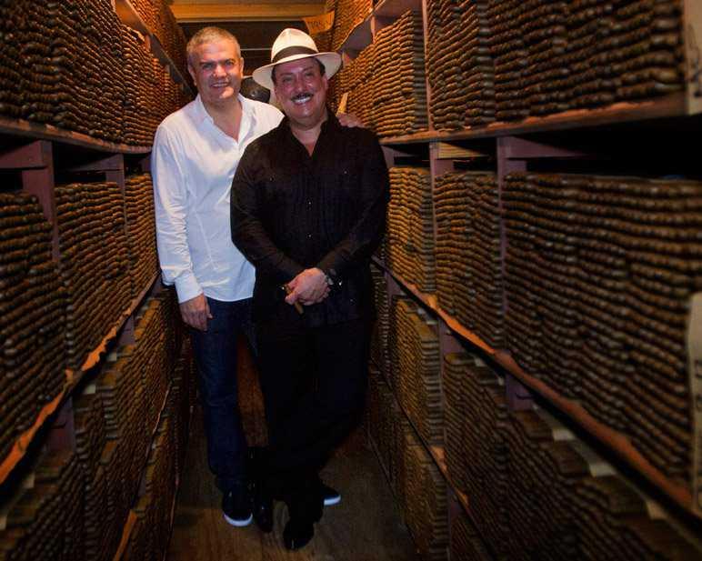 Carlos Fuente with Hublot CEO Ricardo Guadalupe
