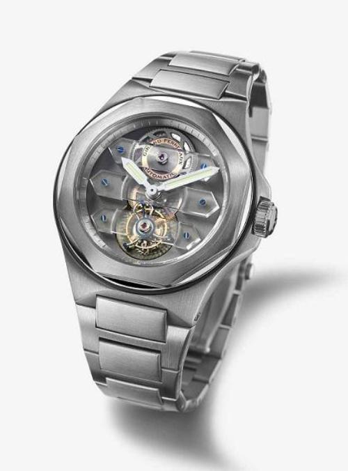Girard Perregaux Laureato with three sapphire bridges