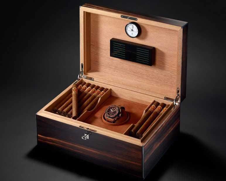 Hublot King Power Arturo Fuente Watch and Cigar Humidifier