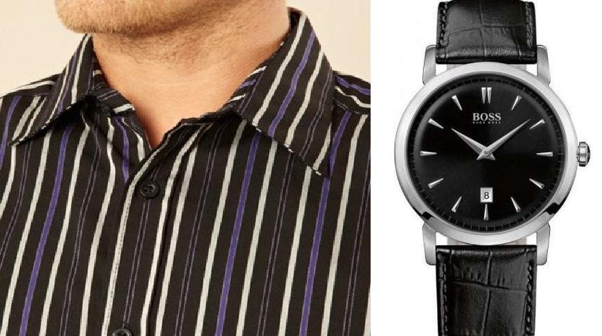 Debenhams Thomas Nash shirt and Hugo Boss watch Debenhams Thomas Nash shirt and Hugo Boss watch