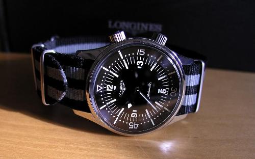 Longines watch on a Nato strap