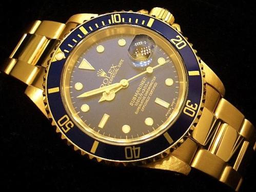 Rolex Submariner in solid gold