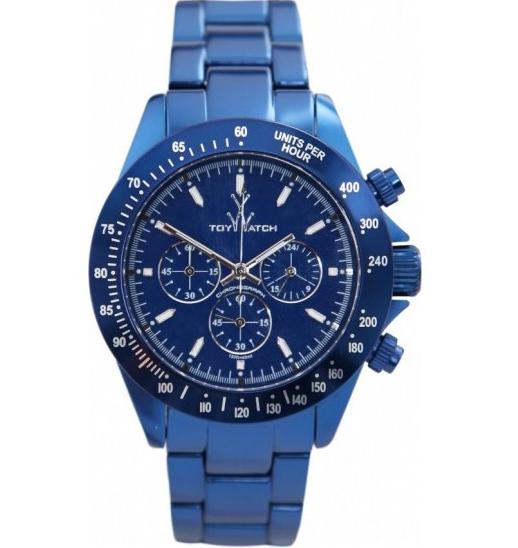 Toy Watch Metaalic Blue Chronograph
