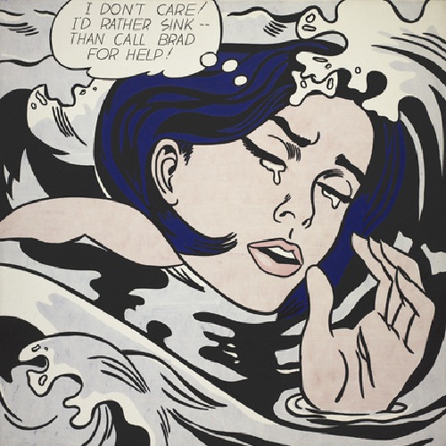 Drowning Girl Lichtenstein