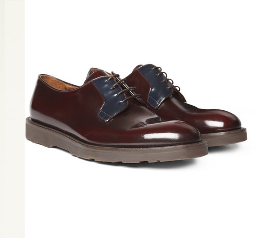 Paul Smith Oxblood Red Leather derby shoes