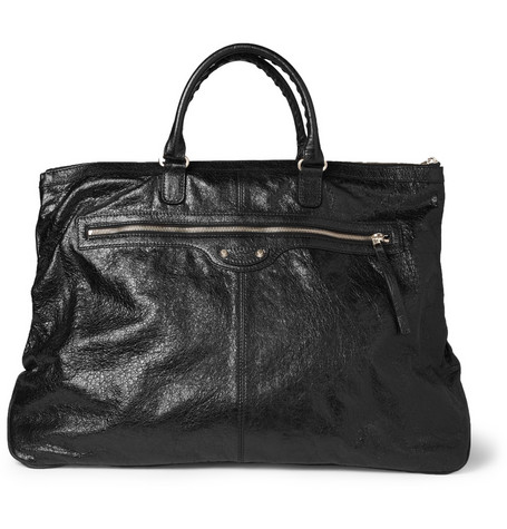 Balenciaga_creased leather holdall