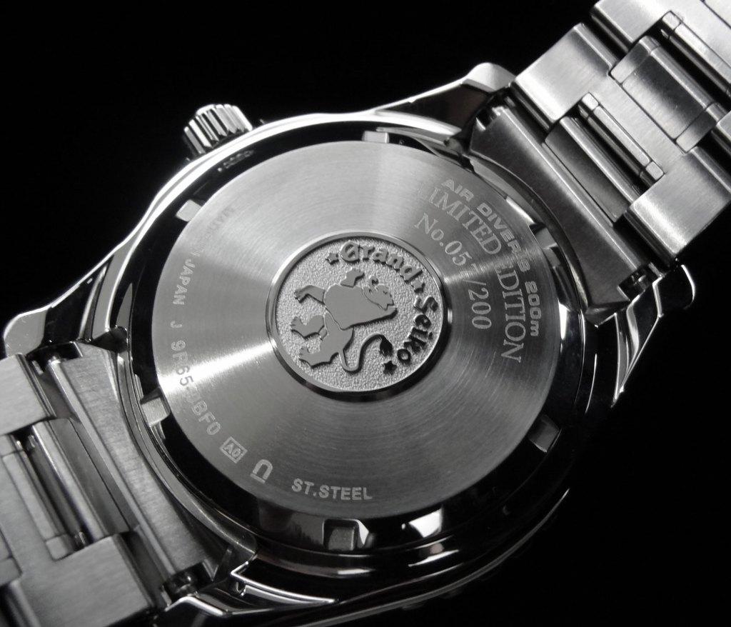 Grand Seiko Spring Drive Limited Edition Diver caseback