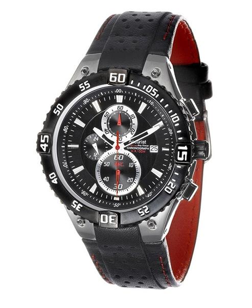 Accurist Mens Black Chronograph Watch Ms880b