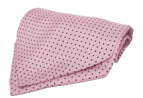 Simon & Simon_Pink & Black silk polka dot