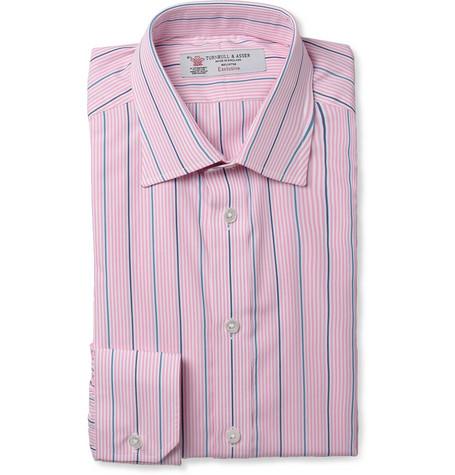Turnbull & Asser Pink and Blue striped shirt