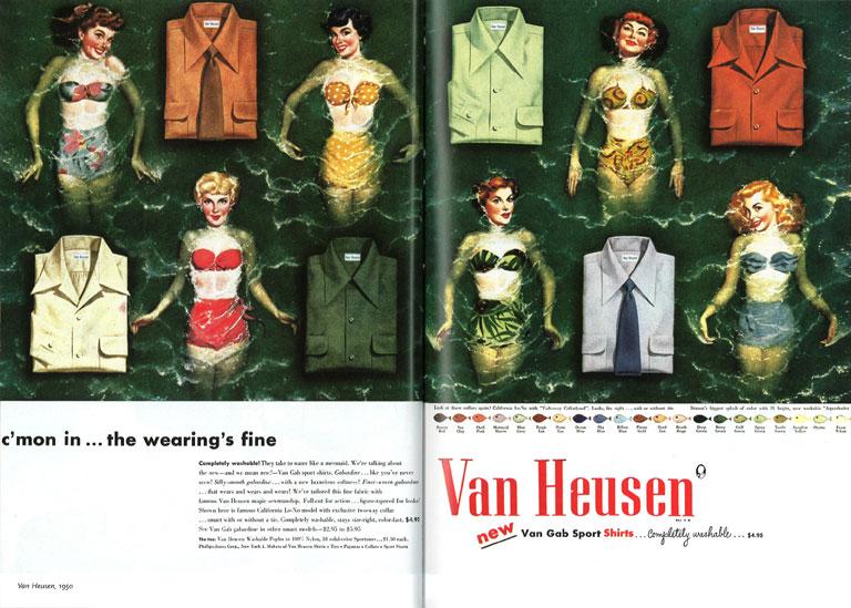 Van Heusen shirt ad