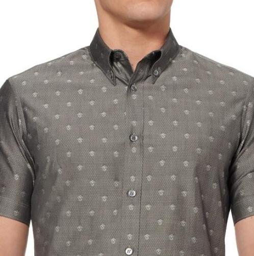Alexander McQueen Skull Patterned Short Sleeve Shirt