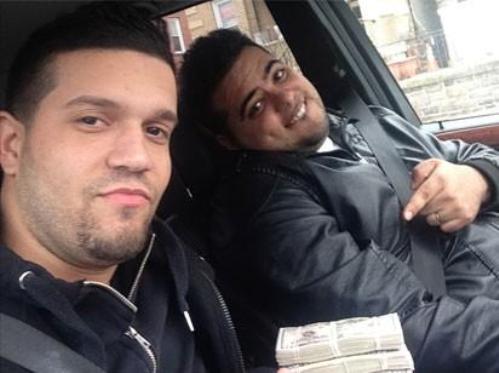 Picture retrieved from the mobile phone of one of the suspects