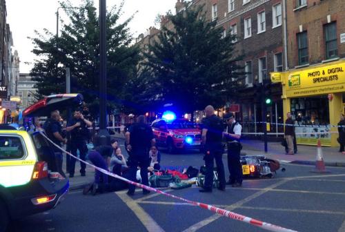 Police at the scene of the crime Police at the scene of the crime