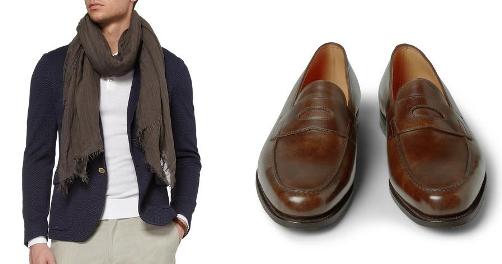 Gant rugger blazer and John Lobb loafers