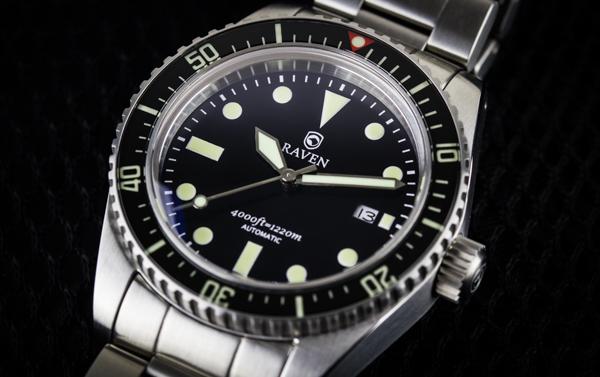 Raven 44mm Deep Divers Watch