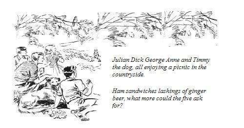 Famous Five on a picnic