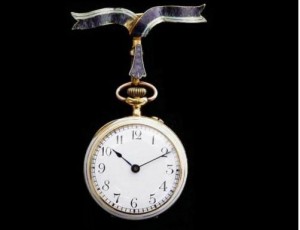 1895 Stauffer 18ct gold & diamond pocket watch