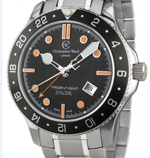Christopher Ward C60 GMT Trident steel bracelet