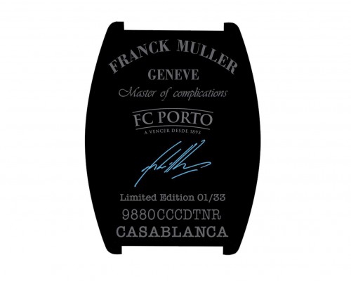 Franck Muller Villas Boas Limited Edition reverse