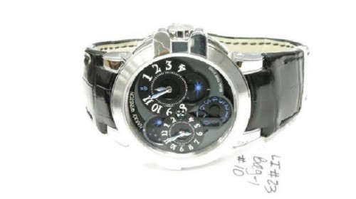 Harry Winston, White Gold, Round Gray and Black Dial