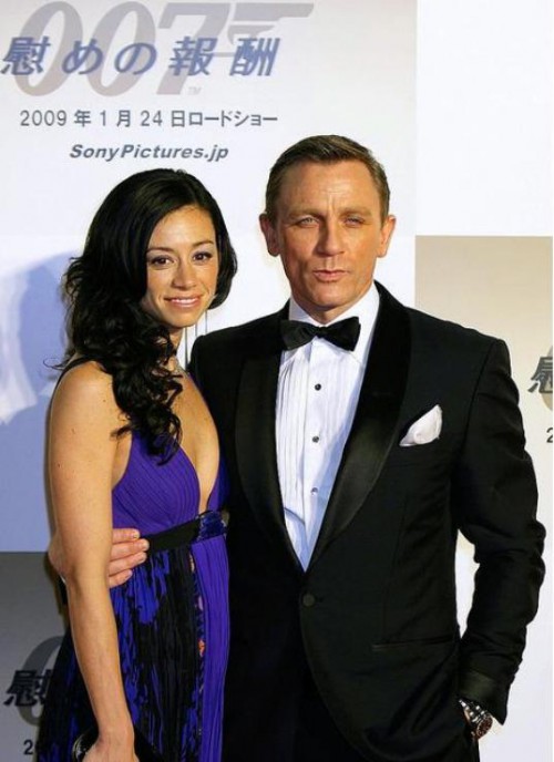 Daniel Craig with Satsuki Mitchell at award fucntion