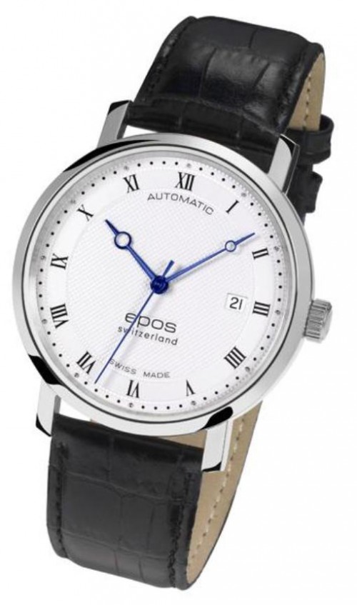 Black leather Epos Originale watch
