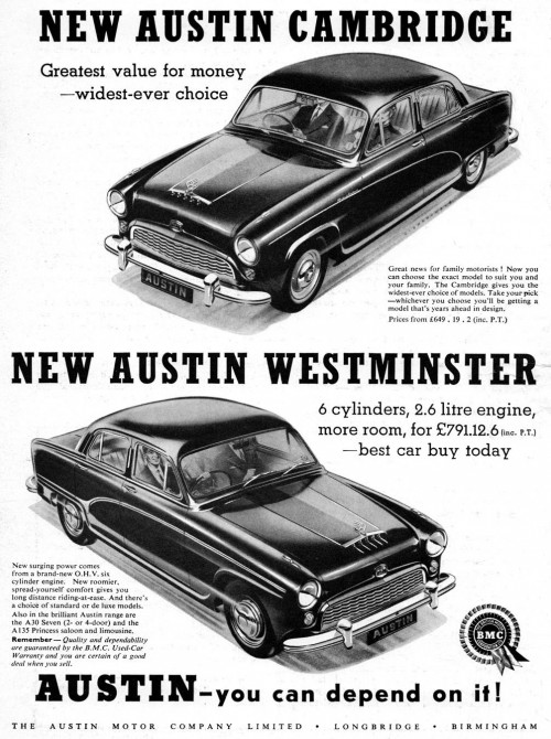 Austin Cambridge and Austin Westminster