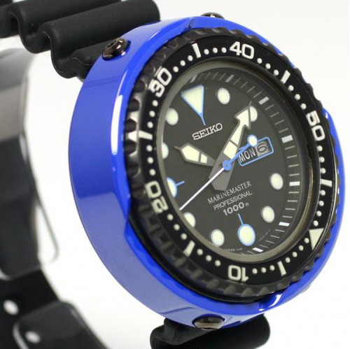 Blue Seiko professional diving watch