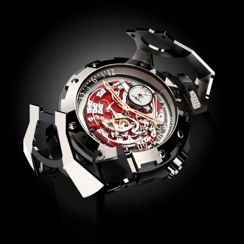 DeWitt steel automatic wristwatch