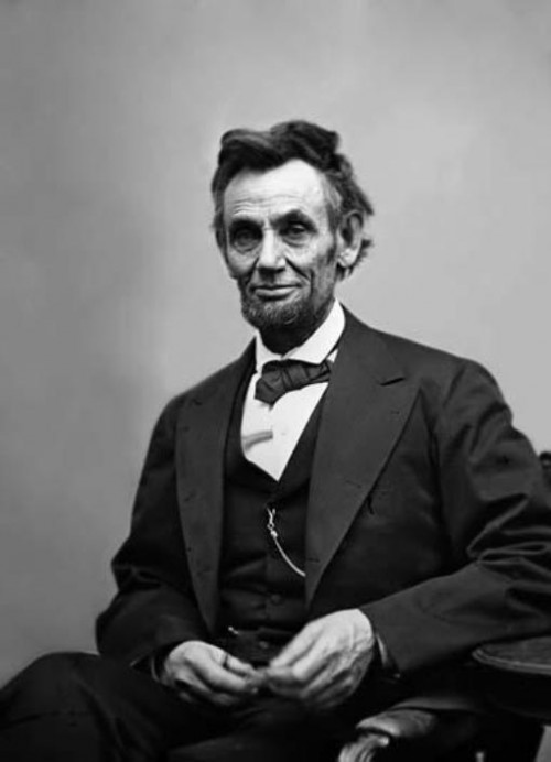 Last picture of President Abraham Lincoln