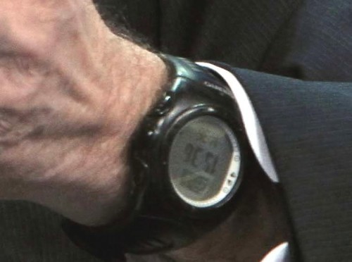 Close up of George Papandreou Suunto