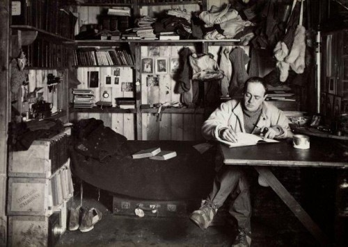 Scott in his quarters before the expedition