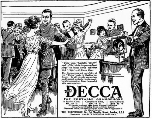 WW1 Decca Trench Gramophone advertisement