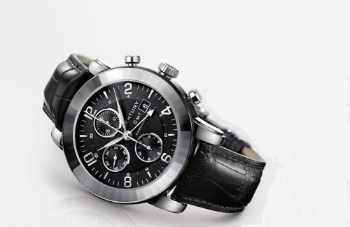 Century Elegance Chronograph GMT chocolate dial