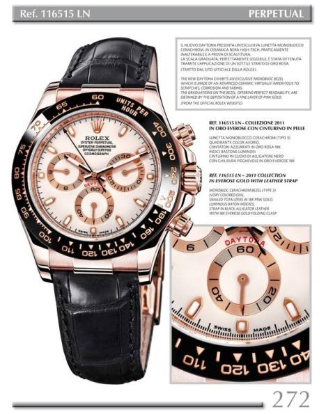 Rolex Daytona Story interior layout