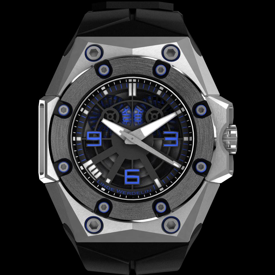 Linde Werdelin Oktopus II Double Date Titanium Blue