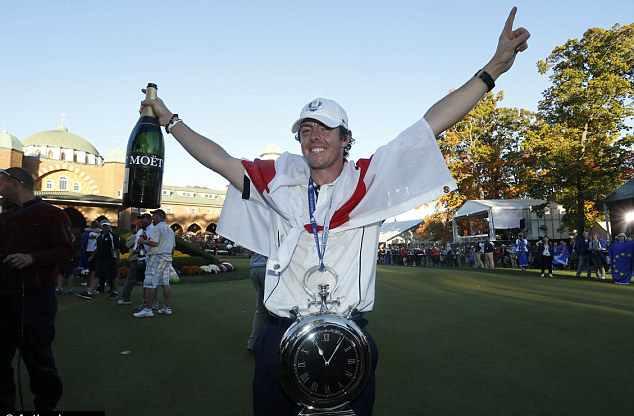 Rory McIlroy leaves it late for Ryder Cup tee time