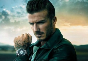 David Beckham and his Breitling Transocean Chronograph Unitime