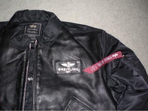 Breitling leather jacket