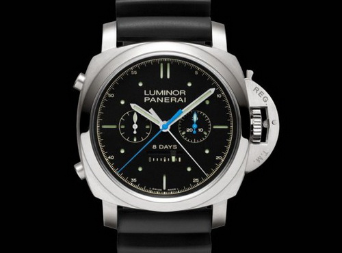 SIHH 2013: Officine Panerai Luminor 1950 Rattrapante 8 Days Titanium