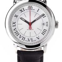 88 Rue de Rhone Black Leather Strap Watch