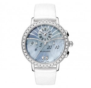 Blancpain Chronograph Large Date white strap