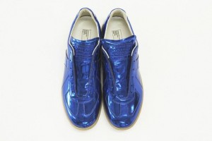 Maison Martin Margiela Electric Blue Metallic Replica Sneakers