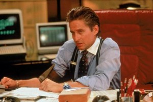 Michael Douglas as Gordon Gekko in Wall Street