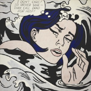 Drowning Girl Lichtenstein